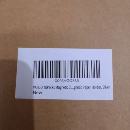 10PK VAIIGO MAGNETIC SIGN HOLDER DISPLAY - 11" X 17" - SILVER image 4