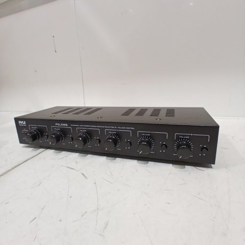 PYLE 6 CHANNEL SPEAKER SELECTOR SWITCH - MULTI ZONE A B SPEAKER DISTRIBUTION CONTROLLER BOX WITH INDEPENDENT AUDIO SOURCE VOLUME CONTROL (MODEL: PSLSW6) image 2