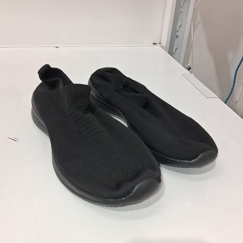 MEN'S ADQ KNIT SLIP-ON SHOES - SIZE 10 - BLACK image 3