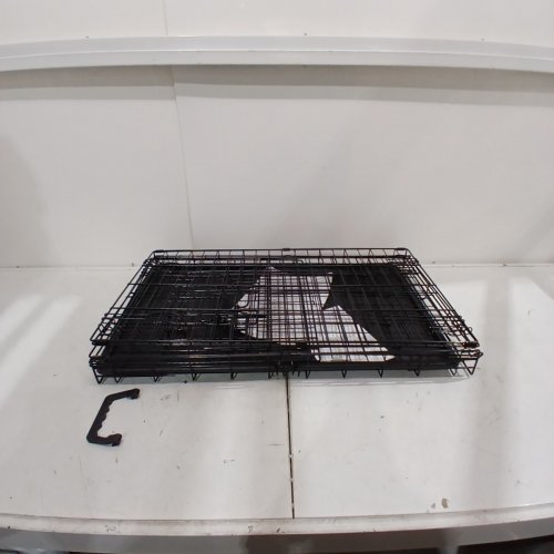 LARGE FOLDING WIRE DOG/PET CRATE - 30: X 19.5" X 16.5" - BLACK (MODEL: MGHH-DC-30D-BLACK) image 2