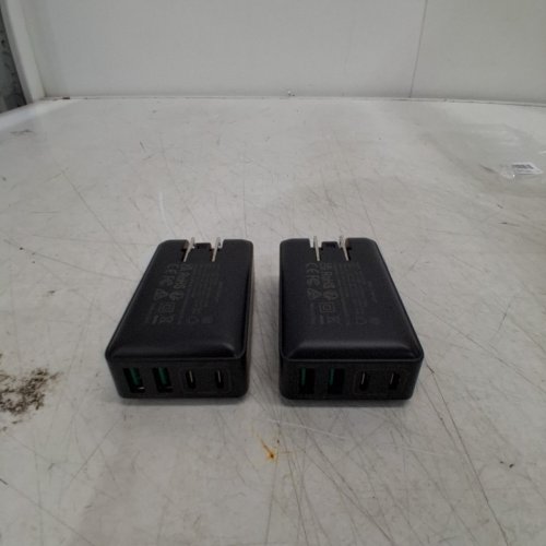 2PK EXCGOOD 4-PORT USB-C FAST CHARGING BLOCK - 40W - BLACK image 3