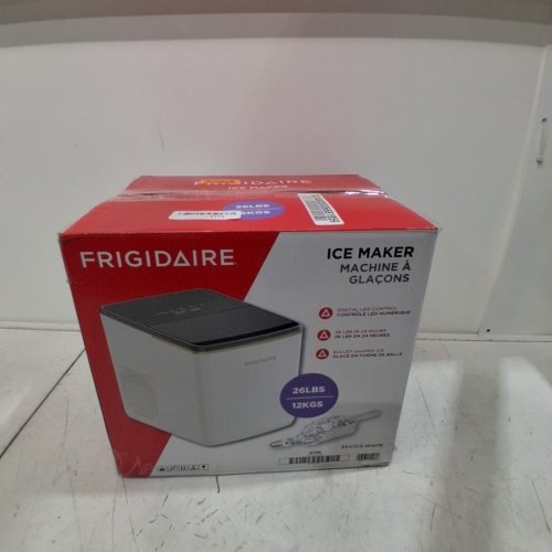 FRIGIDAIRE RETRO FREESTANDING BULLET SHAPED ICE MAKER - 26 LBS - WHITE (MODEL: EFIC513-WHITE) image 9