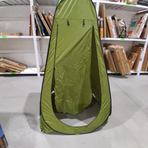 BREKMIS PORTABLE OUTDOOR CAMPING POP UP CHANGE ROOM PRIVACY TENT WITH CARRY BAG - 6.3FT - GREEN/BLACK image 2