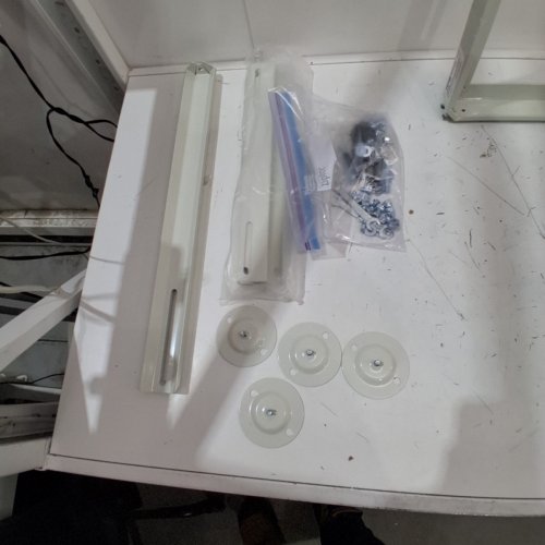 ADJUSTABLE ANTI-VIBRATION AIR CONDITIONING STAND - 33.4" X 16.9" X 15.7" - WHITE (MODEL: E043C-1) image 3