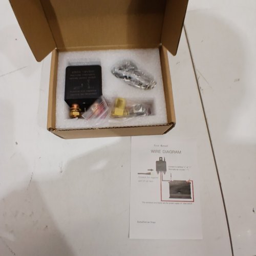 JOINFWORLD REMOTE BATTERY DISCONNECT SWITCH - 12 V, 250A CONTINUOUS, 1000A CRANKING - BLACK (MODEL: WM6B6-250A) image 2