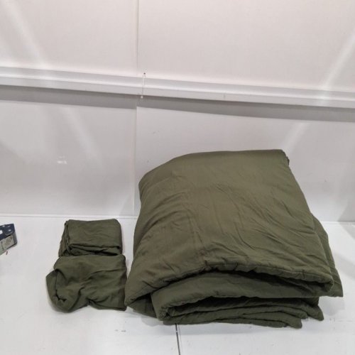 3PC HITIME ULTRA SOFT GENTLE DOWN ALTERNATIVE LIGHTWEIGHT COMFORTER SET - CAL-KING - OLIVE GREEN (MODEL: H062) image 3