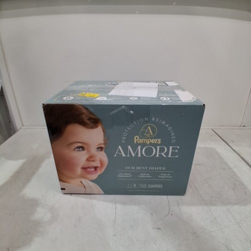 58PK PAMPERS AMORE MOST ABSORBENT AND BEST DIAPER - SIZE 4 - WHITE image 3