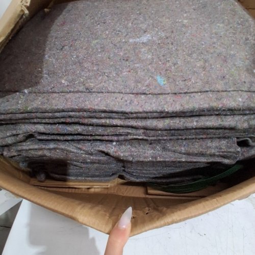 12PK POLYESTER/RECYCLED COTTON MOVING BLANKETS - 72" X 54" - MOTLEY (MODEL: YB072-35) image 4