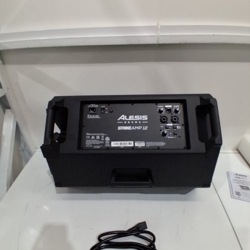 ALESIS STRIKE AMP 12 DRUM AMP SPEAKER FOR ELECTRIC DRUM SET WITH BLUETOOTH, HPF EQ AND GROUND-LIFT SWITCH - 2500W - 12" WOOFER - BLACK (MODEL: STRIKEAMP12MK2) image 6