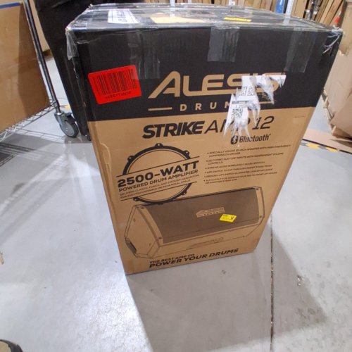 ALESIS STRIKE AMP 12 DRUM AMP SPEAKER FOR ELECTRIC DRUM SET WITH BLUETOOTH, HPF EQ AND GROUND-LIFT SWITCH - 2500W - 12" WOOFER - BLACK (MODEL: STRIKEAMP12MK2) image 8