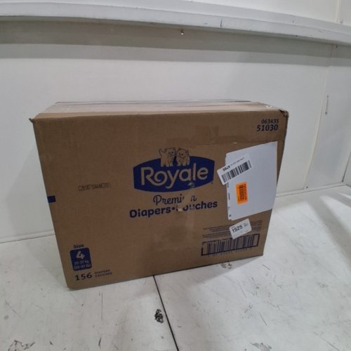 156PK ROYALE PREMIUM DIAPERS - SIZE 4 (22-37LB) - WHITE (MODEL: 51030) image 3