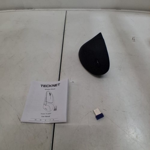 TECKNET RECHARGABLE WIRELESS ERGONOMIC BLUETOOTH VERTICAL MOUSE - BLACK - (MODEL:TK-MS007) image 4