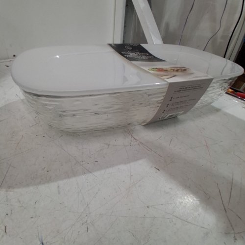 3PC HOMETRENDS OVAL ICE DIVIDED SERVING SET - CLEAR (MODEL :PIELD2154ITW) image 3
