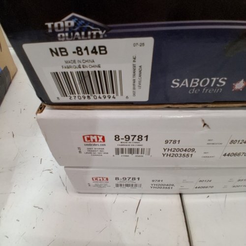 TRANSIT WAREHOUSE BRAKE DRUMS AND SHOES - FITS VARIOUS MAKES AND MODELS - REAR (PART#: 8-9781 (DRUMS) AND NB-814B (SHOES)) image 7