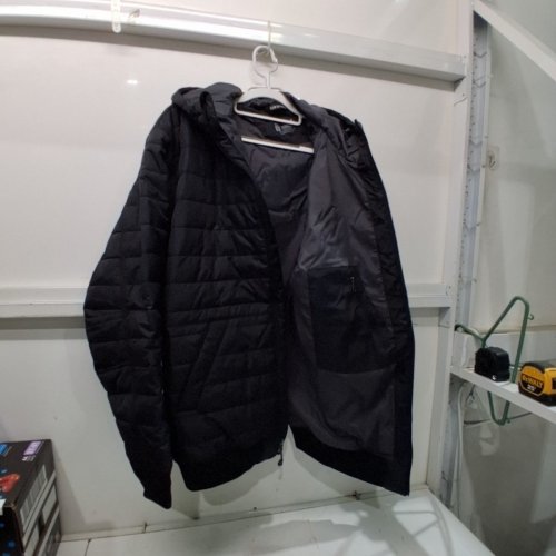 MENS CARHARTT RAIN DEFENDER RELAXED FIT LIGHTWEIGHT INSULATED HOODED JACKET - 2XL TALL - BLACK - (STYLE:OJ6543-M) image 2