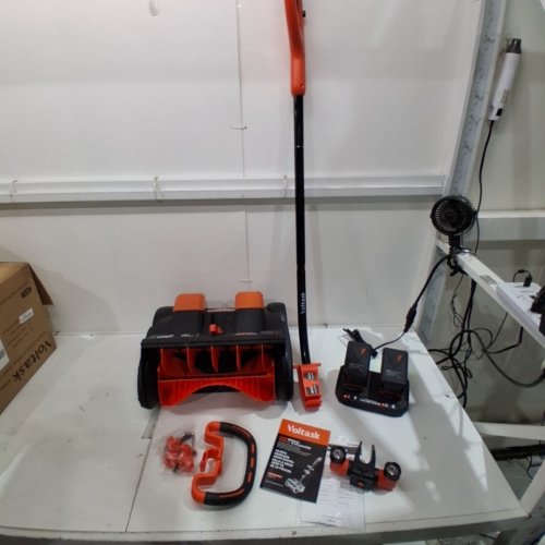VOLTASK CORDLESS CORDLESS SNOW BLOWER WITH 2 BATTERIES & CHARGER - 16" - 48V - BLACK/ORANGE (MODEL: CSS004-160OR-CAVK/CSS004-160) image 3