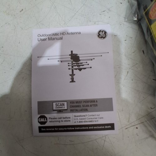 GE OUTDOOR TV ULTRAPRO HD ANTENNA - SUPPORTS 4 K 1080P VHF UHF - 80 MILE RANGE - BLACK (MODEL: 33685) image 5