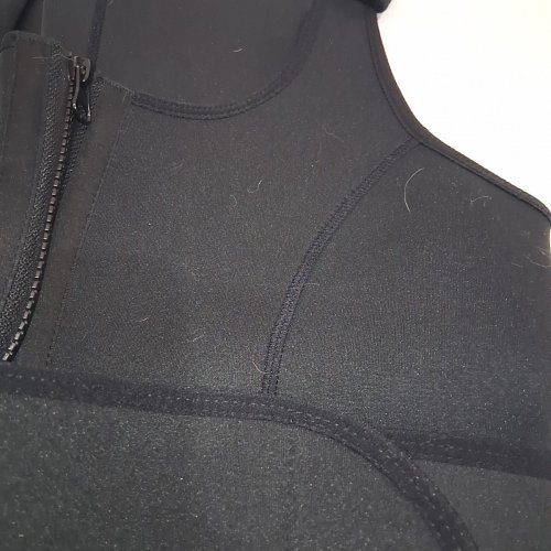 WOMEN'S NEOPRENE SWEAT SAUNA VEST WAIST TRAINER - LARGE - BLACK image 3