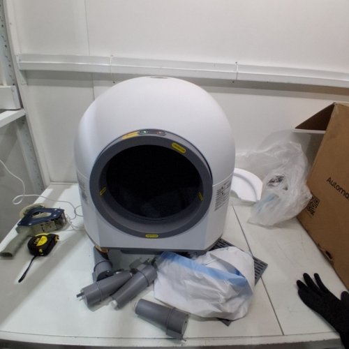AUTOMATIC APP CONTROL SELF CLEANING LITTER BOX - 90L - WHITE/GREY (MODEL: CH-ICB015) image 4