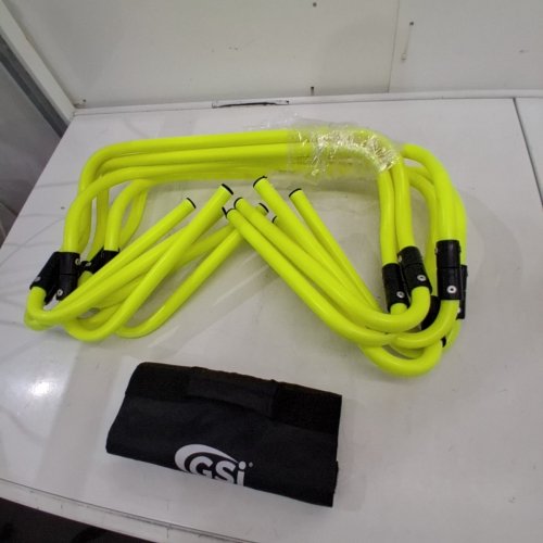 6PK GSI DUAL HEIGHT AGILITY HURDLES - 6" AND 12" HEIGHTS - NEON YELLOW image 3