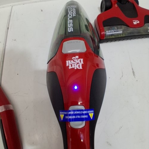 DIRT DEVIL 3-IN-1 VERSA CORDLESS RECHARGEABLE STICK VACUUM FOR HARD FLOOR & CARPET - RED (MODEL: BD22025V) image 2