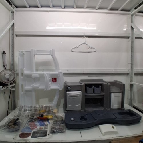 STEP2 FUN WITH FRIENDS INDOOR/OUTDOOR KIDS KITCHENETTE PLAYSET - AGES 2+ - 35.8" X 12.5" X 41" - GREY (MODEL: 423699) image 2