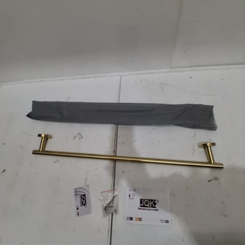 JQK WALL MOUNTED STAINLESS STEEL BATHROOM TOWEL RACK - 27" - GOLD (MODEL: TB110L24-BG) image 2