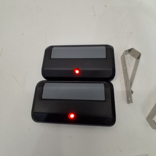 2PK GIOATY UNIVERSAL GARAGE DOOR REMOTES - SINGLE BUTTON - BLACK image 2