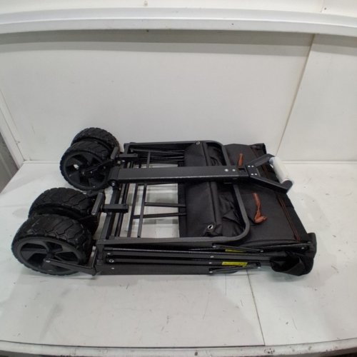 MAC SPORTS FOLDING WAGON WITH BRAKES AND POCKETS - 8.6" X 21.7" X 25" - 350LBS CAP - BLACK (MODEL: 1872234) image 4