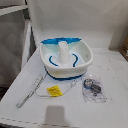 HOMEDICS BUBBLEMATE FOOTSPA WITH HEAT MAINTENANCE - 120V 30W 60HZ - WHITE/BLUE (MODEL: FB-55A-1PK) image 3