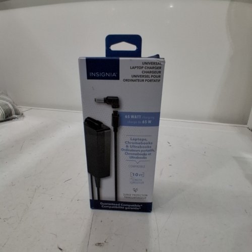 INSIGNIA UNIVERSAL LAPTOP CHARGER - 65W - 10FT - BLACK image 2