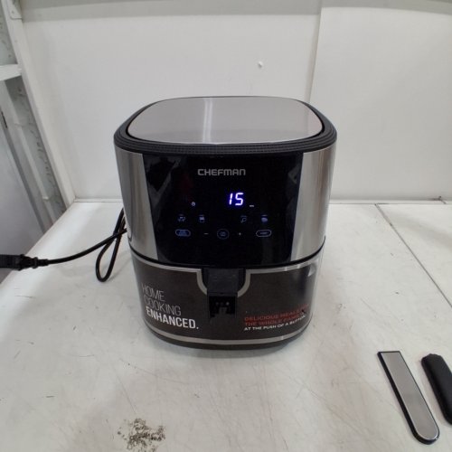 CHEFMAN TURBOFRY AIR FRYER - 5QT - STAINLESS STEEL (MODEL: RJ38-SQSS-5T) image 2