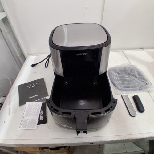 CHEFMAN TURBOFRY AIR FRYER - 5QT - STAINLESS STEEL (MODEL: RJ38-SQSS-5T) image 3