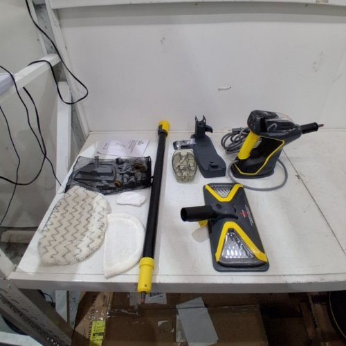 BISSELL 3-IN-1 POWERSTEAMER HEAVY DUTY STEAM MOP & HANDHELD CLEANER - GREY/YELLOW (MODEL: 2685B) image 3