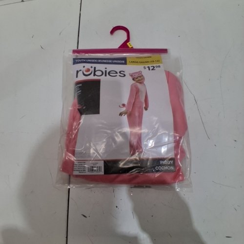 2PC GIRLS RUBIES PIGGY COSTUME - LARGE (10-12) - PINK (STYLE: 1000364) image 3