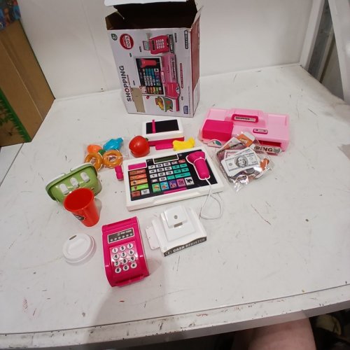 LITTLE TIKES ROLE SHOPPING CASH REGISTER PLAY SET - PINK (MODEL: 818-379M) image 4