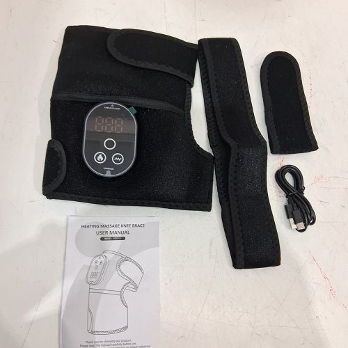 CHARGEABLE HEATED KNEE BRACE AND MASSAGER WITH 6 HEATING LEVELS - BLACK image 3