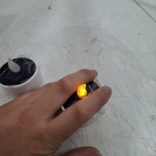 6PK SINGTOK SOLAR WATERPROOF RECHARGEABLE LED FLAMELESS TEA LIGHTS - WHITE image 2