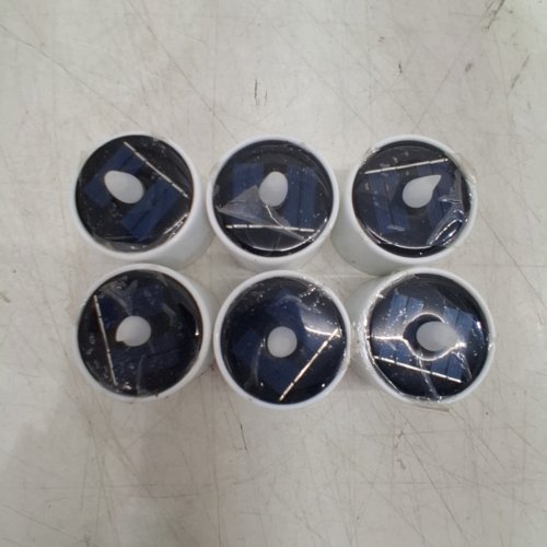 6PK SINGTOK SOLAR WATERPROOF RECHARGEABLE LED FLAMELESS TEA LIGHTS - WHITE image 4