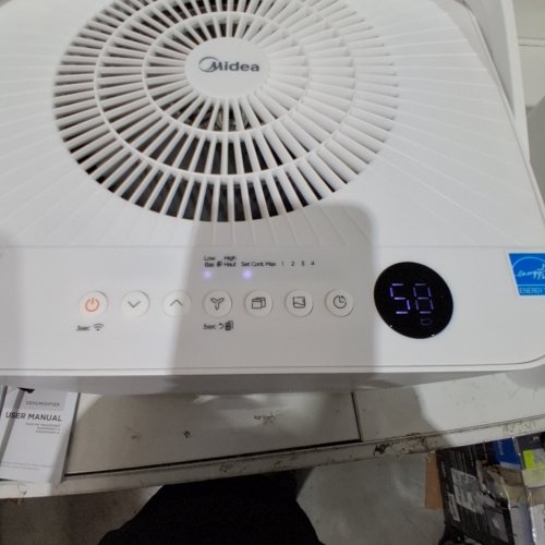 MIDEA CUBE 50 PINT SMART WIFI DEHUMIDIFIER - 4500 SQ. FT - WHITE (MODEL: MAD50S1QWT-A) image 2