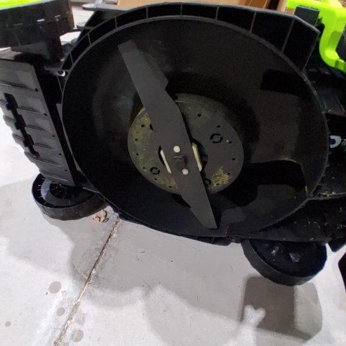 STEELITE CORDLESS ELECTRIC BATTERY OPERATED PUSH LAWN MOWER - 20V - BLACK/GREEN (MODEL: DG500-2) image 3