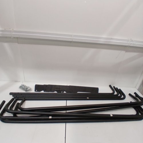 VEVOR OUTDOOR FIREWOOD RACK - 12FT X 4FT X 14" - 660LBS CAP - BLACK (MODEL: CJODB012FT) image 2
