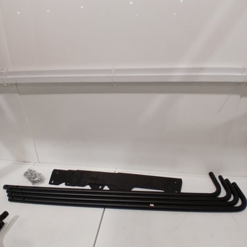 VEVOR OUTDOOR FIREWOOD RACK - 12FT X 4FT X 14" - 660LBS CAP - BLACK (MODEL: CJODB012FT) image 4