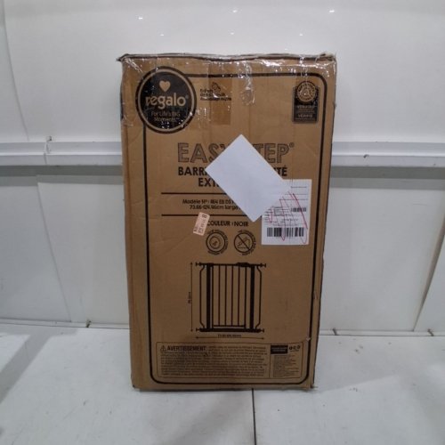 REGALO EASY STEP EXTRA WIDE SAFETY GATE - 29-49" X 30" - BLACK (MODEL: 1164 EB DS) image 4