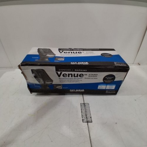 SAN JAMAR VENUE FULLFOLD CONTROL NAPKIN DISPENSER WITH STAND - 500 CAPACITY - 17.5" X 13" - BLACK (MODEL: H5005STBK) image 4