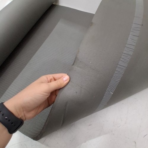 CAP BARBELL HIGH DENSITY EXERCISE YOGA MAT WITH STRAP - 68"X24"X1/2" - GREY - (MODEL: MTIS-6523-12GY) image 3