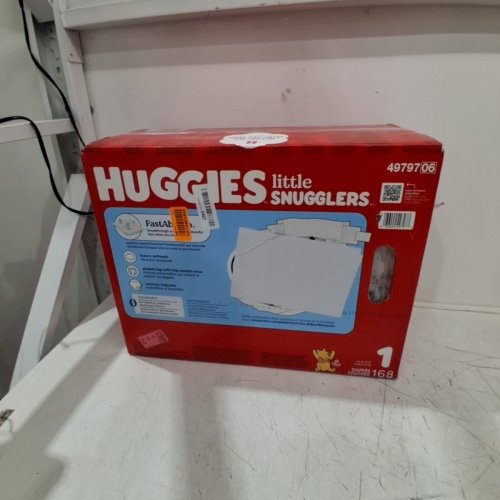 168PK HUGGIES WINNIE THE POOH LITTLE SNUGGLERS DIAPERS - SIZE: 1 image 4