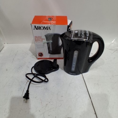 AROMA ONE TOUCH ELECTRIC WATER KETTLE - 1.7L - BLACK (MODEL: AWK-110B) image 3