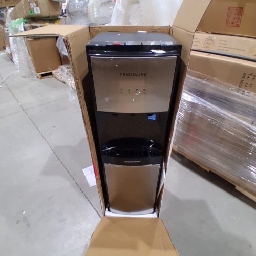FRIGIDAIRE HOT AND COLD WATER DISPENSER, 5 GALLON - STAINLESS STEEL/BLACK (MODEL: EFWC505) image 2