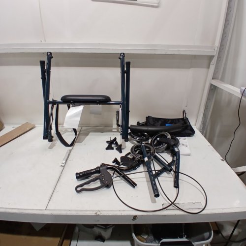 MEDLINE ULTRALIGHT ROLLATOR - 29" TO 36" - 250LBS CAPACITY - BLUE (MODEL: MDS86825SLB) image 2